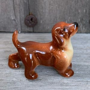 Dachsund Dog Ceramic Miniature Figurine